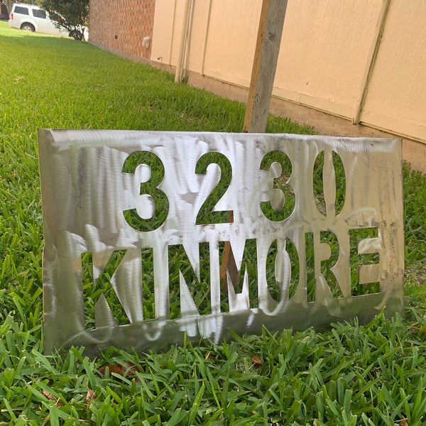24" X 12" YOUR CUSTOM HOME ADDRESS NAME STAR METAL BARN METAL SIGN WESTERN HOME DECOR