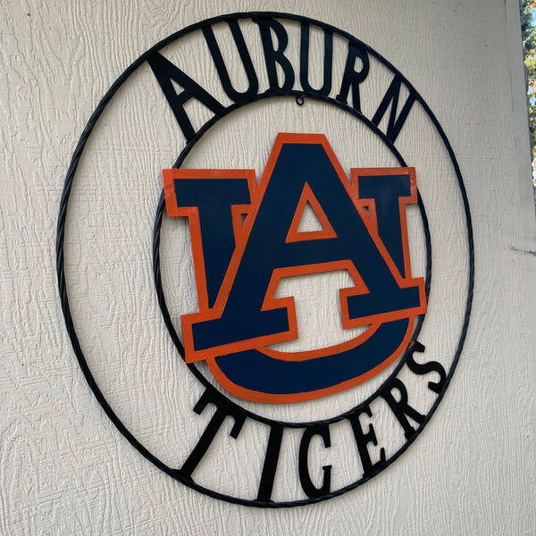 12", 18", 24", 32" AUBURN TIGERS CUSTOM METAL VINTAGE CRAFT SIGN WESTERN HOME DECOR HANDMADE