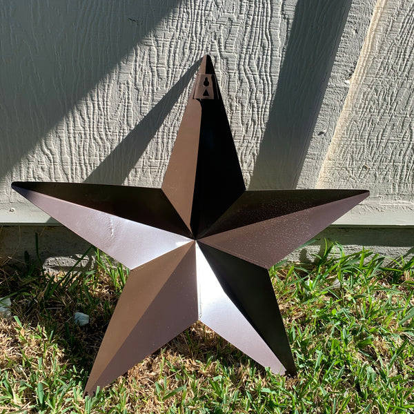 #EH10475 24" BRUSHED COPPER BRONZE BARN METAL STAR WESTERN HOME DECOR HANDMADE NEW