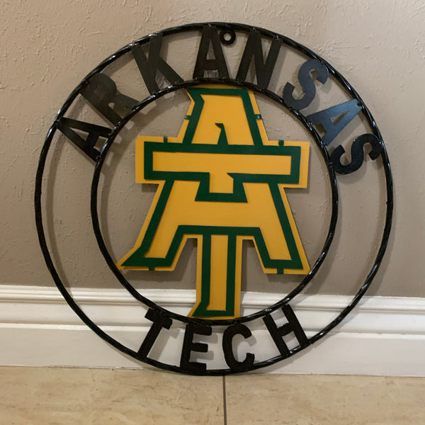 ARKANSAS TECH METAL CUSTOM VINTAGE CRAFT TEAM SIGN HANDMADE