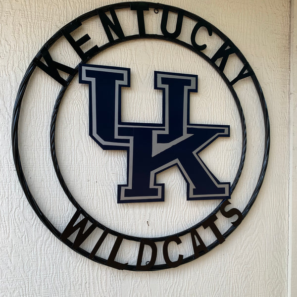 12", 18", 24", 32" KENTUCKY WILDCATS CUSTOM METAL VINTAGE CRAFT SIGN HANDMADE