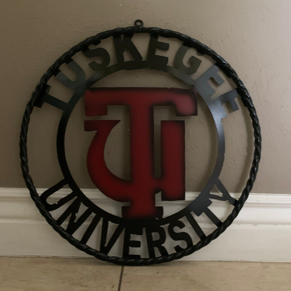 TUSKEGEE UNIV. METAL CUSTOM VINTAGE CRAFT TEAM SPORTS SIGN HANDMADE