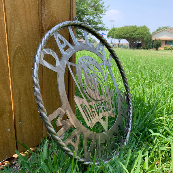 12",18", 24", 32",36" DALLAS MAVERICKS CUSTOM RAW METAL VINTAGE CRAFT TEAM SPORTS SIGN HANDMADE