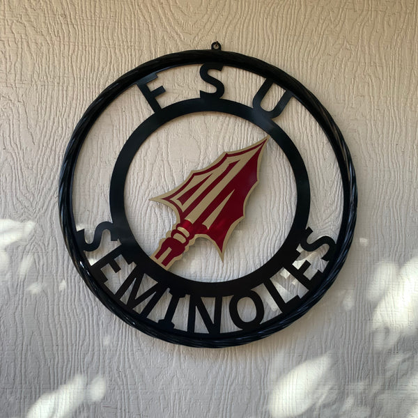 12", 18", 24", 32" FSU SEMINOLES FLORIDA METAL CUSTOM VINTAGE CRAFT TEAM SIGN