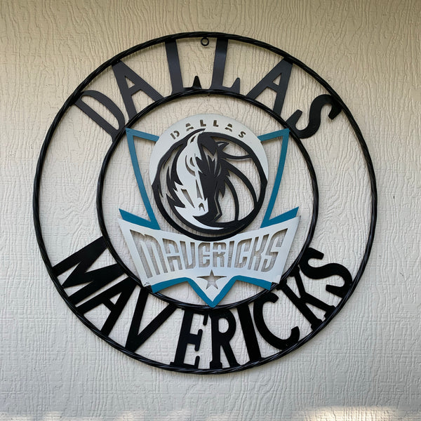 18", 24", 32" DALLAS MAVERICKS CUSTOM METAL VINTAGE CRAFT TEAM SPORTS SIGN HANDMADE