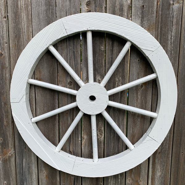 16",24",30" WAGON WHEEL NATURAL STAIN BARN WOOD WESTERN HOME DECOR RUSTIC NEW
