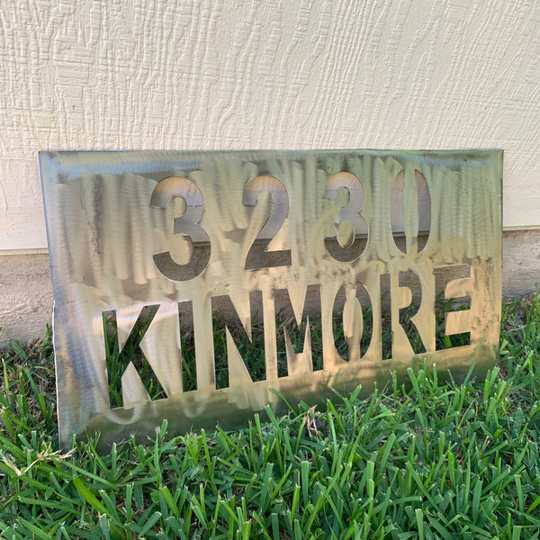 24" X 12" YOUR CUSTOM HOME ADDRESS NAME STAR METAL BARN METAL SIGN WESTERN HOME DECOR