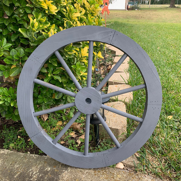 16",24",30" WAGON WHEEL GREY BARN WOOD WESTERN HOME DECOR HANDMADE NEW