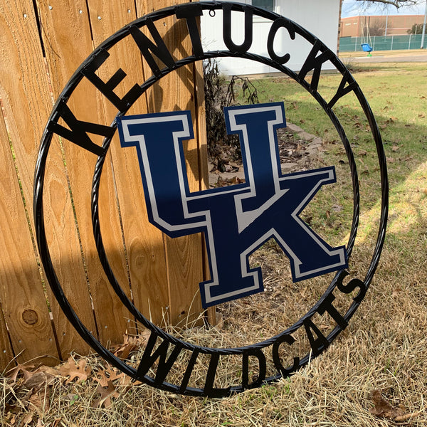 12", 18", 24", 32" KENTUCKY WILDCATS CUSTOM METAL VINTAGE CRAFT SIGN HANDMADE