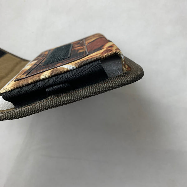 MX_LPOTX-EUH-CAMO 7" LUXMO XL MEGA EXTRA LARGE HORIZONTAL CAMO RUGGED POUCH VELCO CLOSURE  &  BELT LOOP CLIP HOLSTER CELL PHONE CASE UNIVERSAL OVERSIZE