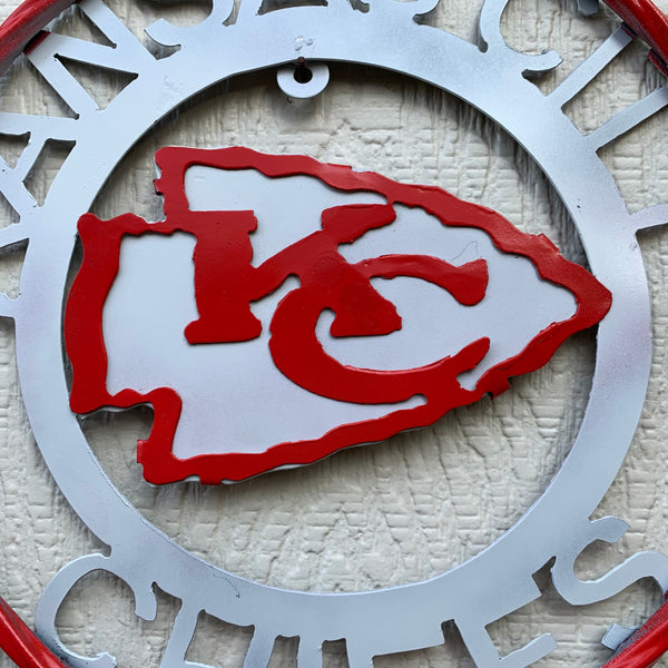 12",18",24",32",36" KANSAS CITY CHIEFS CUSTOM METAL VINTAGE CRAFT SIGN TEAM WESTERN HOME DECOR HANDMADE