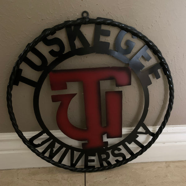 TUSKEGEE UNIV. METAL CUSTOM VINTAGE CRAFT TEAM SPORTS SIGN HANDMADE