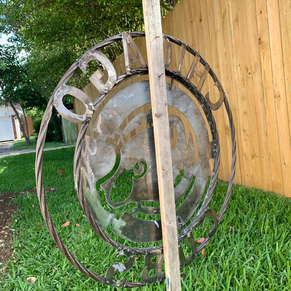 12", 18", 24", 32" CHICAGO CUBS CUSTOM RAW METAL VINTAGE CRAFT TEAM SPORTS SIGN HANDMADE