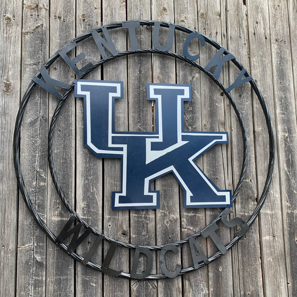 12", 18", 24", 32" KENTUCKY WILDCATS CUSTOM METAL VINTAGE CRAFT SIGN HANDMADE