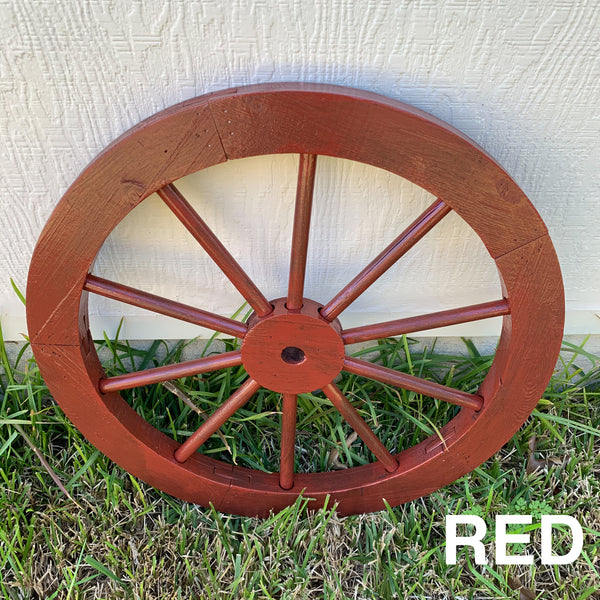 16",24",30" WAGON WHEEL BARN WHITE WOOD WESTERN HOME DECOR RUSTIC NEW