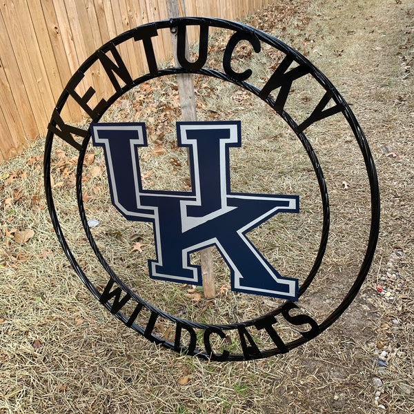 12", 18", 24", 32" KENTUCKY WILDCATS CUSTOM METAL VINTAGE CRAFT SIGN HANDMADE