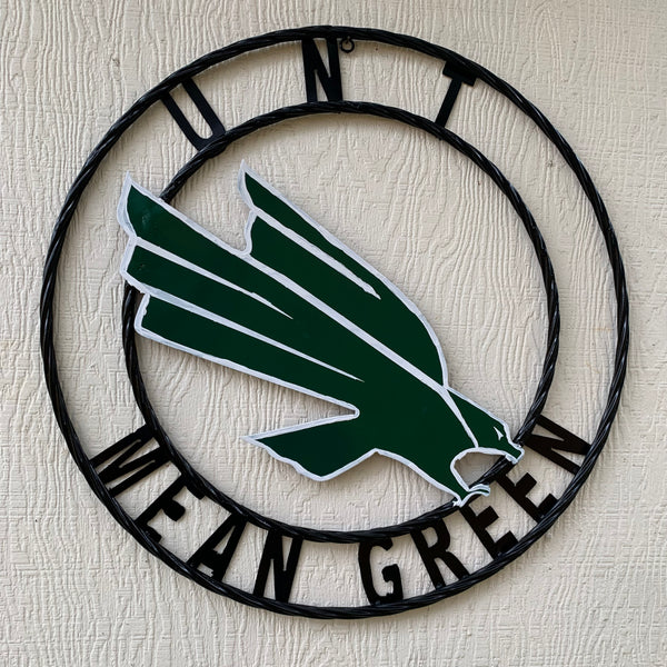 12",18",24",32",36" UNT MEAN GREEN CUSTOM METAL VINTAGE CRAFT SIGN TEAM HANDMADE
