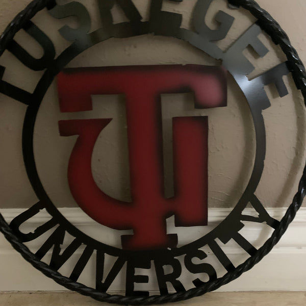 TUSKEGEE UNIV. METAL CUSTOM VINTAGE CRAFT TEAM SPORTS SIGN HANDMADE