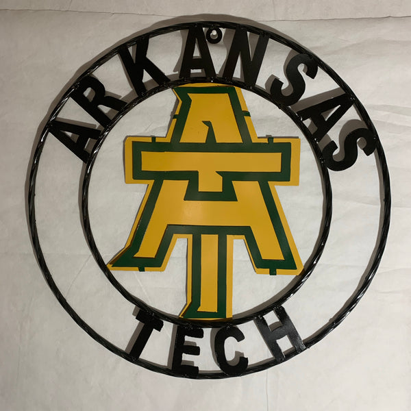 ARKANSAS TECH METAL CUSTOM VINTAGE CRAFT TEAM SIGN HANDMADE