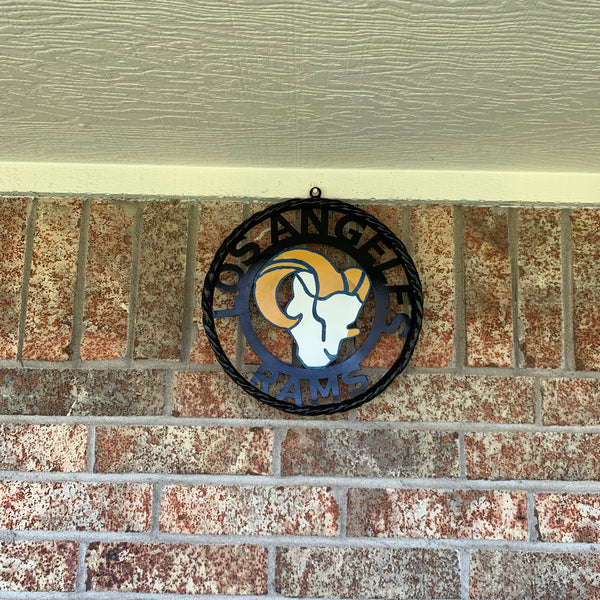 12", 18", 24", 32" LOS ANGES RAMS METAL CUSTOM VINTAGE CRAFT WALL ART TEAM SIGN HANDMADE