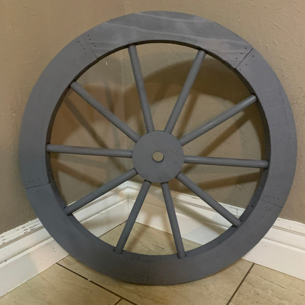 16",24",30" WAGON WHEEL GREY BARN WOOD WESTERN HOME DECOR HANDMADE NEW