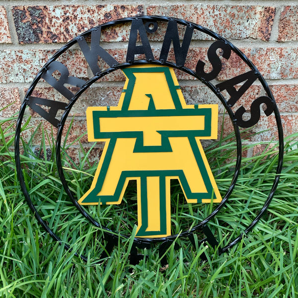 ARKANSAS TECH METAL CUSTOM VINTAGE CRAFT TEAM SIGN HANDMADE