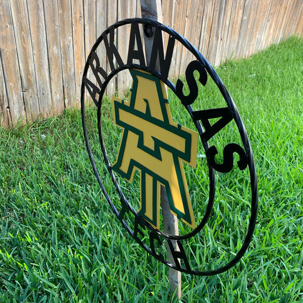 ARKANSAS TECH METAL CUSTOM VINTAGE CRAFT TEAM SIGN HANDMADE