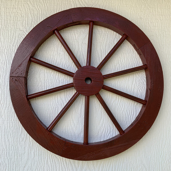 16",24",30" WAGON WHEEL BROWN BARN WOOD WESTERN HOME DECOR RUSTIC HANDMADE CRAFT