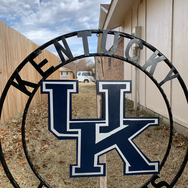 12", 18", 24", 32" KENTUCKY WILDCATS CUSTOM METAL VINTAGE CRAFT SIGN HANDMADE