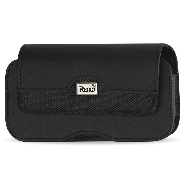 HP100B-BK 7" REIKO XL MEGA EXTRA LARGE POUCH BELT LOOP HOLSTER CELL PHONE CASE UNIVERSAL OVERSIZE