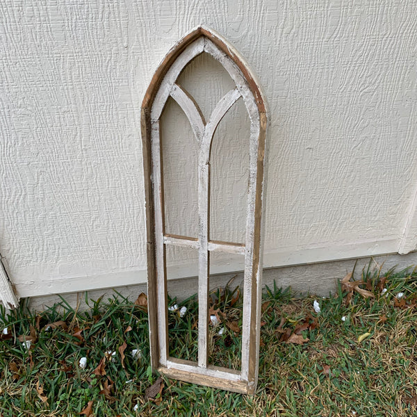28",32",36" CATHEDRAL WINDOW WOOD 3PCS SET WESTERN HOME DECOR HANDMADE CRAFT NEW #EH11560