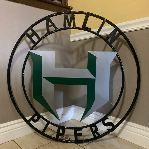 12",18",24",32",36" HAMLIN PIPERS CUSTOM METAL VINTAGE CRAFT SIGN HANDMADE TEAM ART