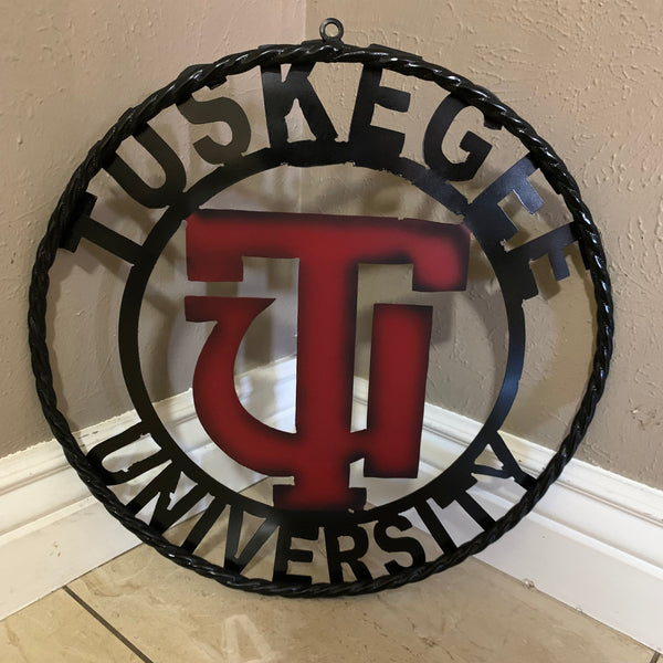 TUSKEGEE UNIV. METAL CUSTOM VINTAGE CRAFT TEAM SPORTS SIGN HANDMADE