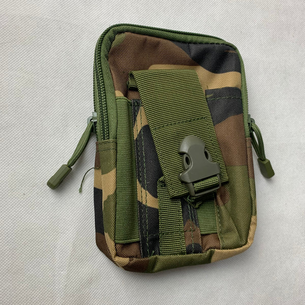 #MX_ARU65 CAMO 7" RUGGED NYLON POUCH BAG MEGA EXTRA LARGE VERTICAL ZIPPER CLOSURE, BELT LOOP HOLSTER CELL PHONE TABLET CASE UNIVERSAL OVERSIZE