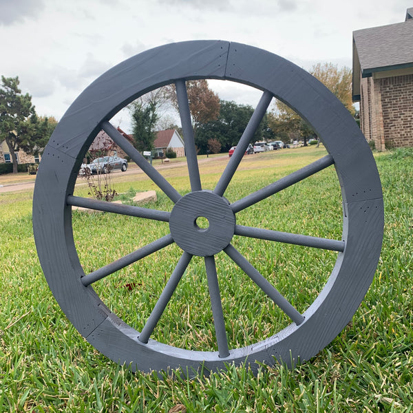 16",24",30" WAGON WHEEL GREY BARN WOOD WESTERN HOME DECOR HANDMADE NEW