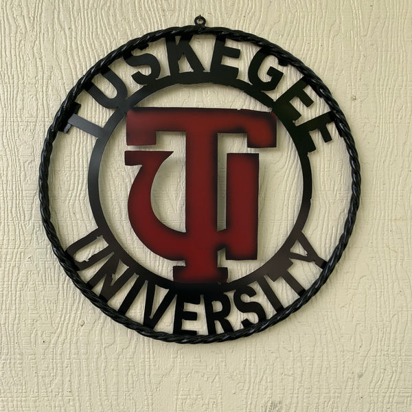 TUSKEGEE UNIV. METAL CUSTOM VINTAGE CRAFT TEAM SPORTS SIGN HANDMADE