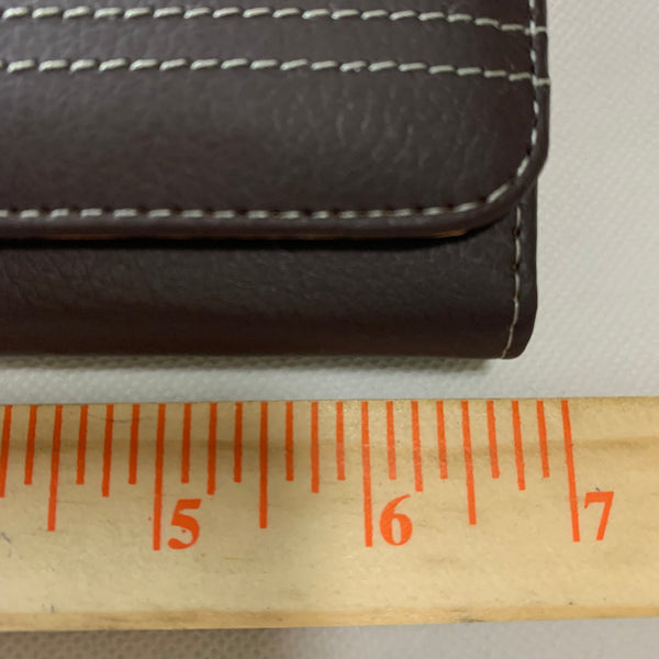 LU20 6.6" LUXMO COFFEE BROWN LEATHER EXTRA LARGE POUCH BELT LOOP HOLSTER CELL PHONE CASE UNIVERSAL OVERSIZE