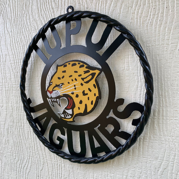 INDIANA IUPUI JAGUARS METAL CUSTOM VINTAGE CRAFT TEAM SIGN HANDMADE