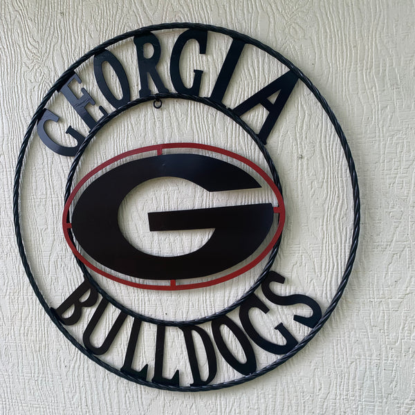 12", 18", 24", 32" GEORGIA BULLDOGS METAL SIGN VINTAGE CUSTOM TEAM ART