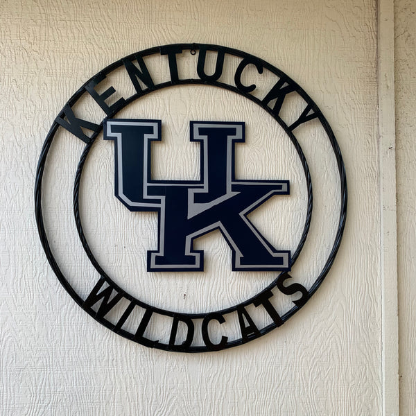 12", 18", 24", 32" KENTUCKY WILDCATS CUSTOM METAL VINTAGE CRAFT SIGN HANDMADE