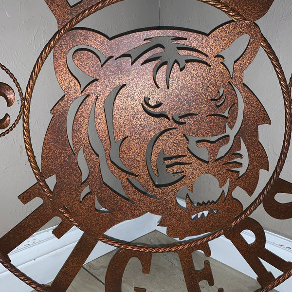 12:,18",24",32",36" LSU TIGERS METAL CUSTOM VINTAGE CRAFT ART SIGN