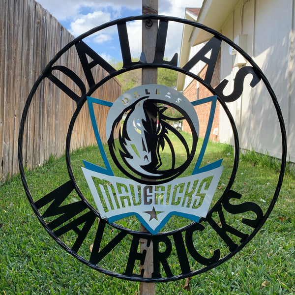 18", 24", 32" DALLAS MAVERICKS CUSTOM METAL VINTAGE CRAFT TEAM SPORTS SIGN HANDMADE