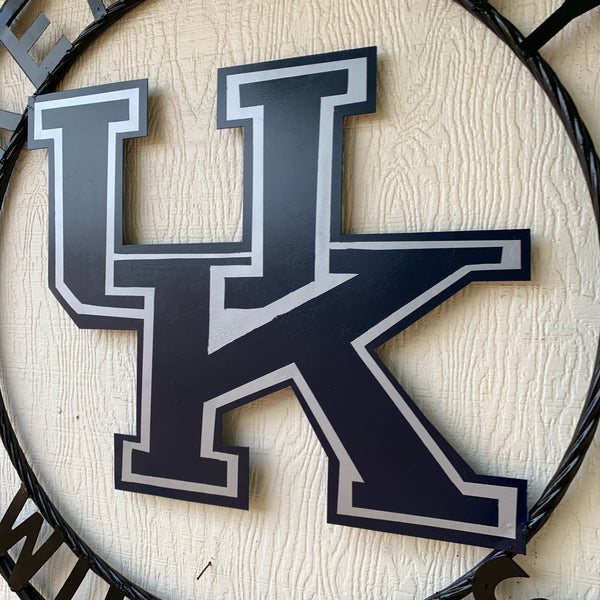 12", 18", 24", 32" KENTUCKY WILDCATS CUSTOM METAL VINTAGE CRAFT SIGN HANDMADE