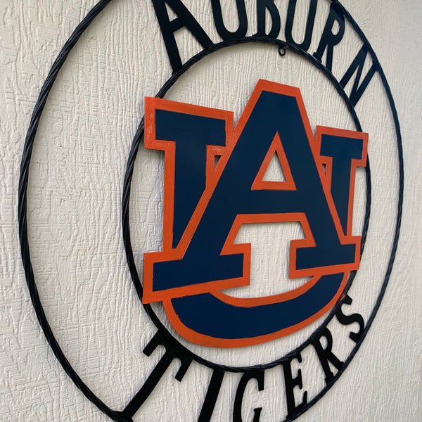 12", 18", 24", 32" AUBURN TIGERS CUSTOM METAL VINTAGE CRAFT SIGN WESTERN HOME DECOR HANDMADE