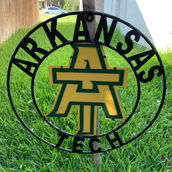 ARKANSAS TECH METAL CUSTOM VINTAGE CRAFT TEAM SIGN HANDMADE