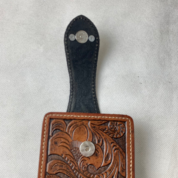 #WS341F 7" LONE STAR COFEE BROWN LEATHER POUCH EXTRA LARGE  BELT LOOP HOLSTER CELL PHONE CASE UNIVERSAL OVERSIZE--FREE SHIPPING