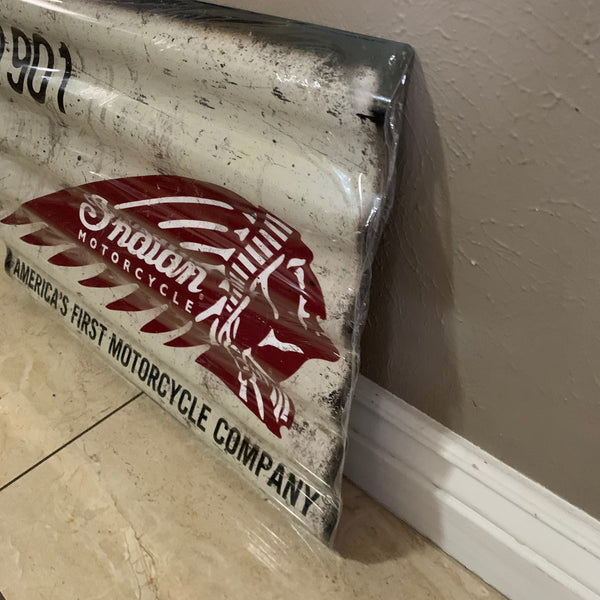 ITEM#COIND INDIAN MOTORCYCLES 24" X 18" TIN SIGN METAL ART WESTERN HOME DECOR CRAFT