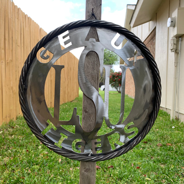 12",18",24",32" LSU GEAUX TIGERS CUSTOM METAL VINTAGE CRAFT TEAM SIGN WESTERN HOME DECOR HANDMADE