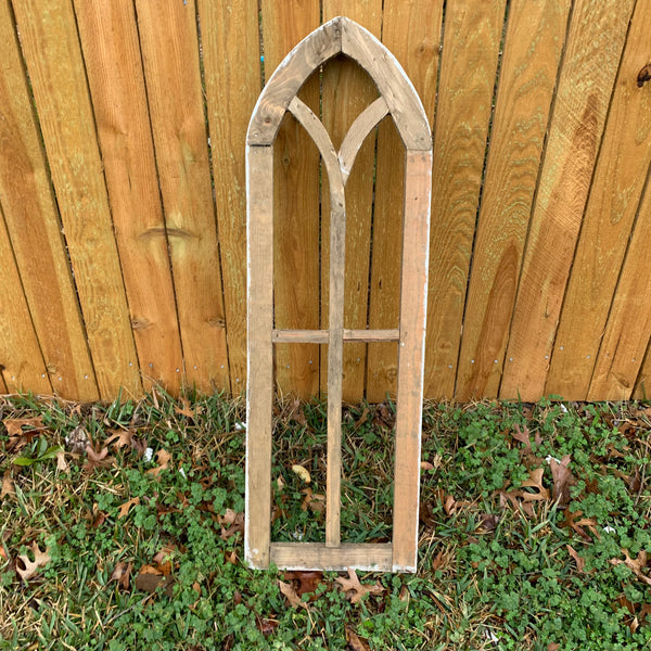 28",32",36" CATHEDRAL WINDOW WOOD 3PCS SET WESTERN HOME DECOR HANDMADE CRAFT NEW #EH11560