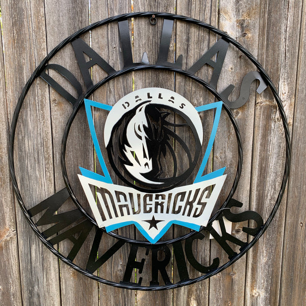 18", 24", 32" DALLAS MAVERICKS CUSTOM METAL VINTAGE CRAFT TEAM SPORTS SIGN HANDMADE